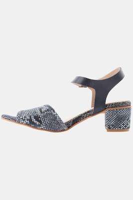 Ulla Popken Sandalen, leer, wijdte K - Grote Maten