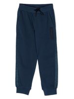 Emporio Armani Kids pantalon de jogging à patch logo - Bleu - thumbnail