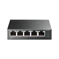 TP-Link TL-SF1005LP 5-poorts Fast Ethernet PoE Switch (5 poorten met 10/100Mbit/s, waarvan 4 met PoE-ondersteuning, 41 Watt, afgeschermde RJ-45-poorten, plug-and-play-installatie, zonder lucht) zwart
