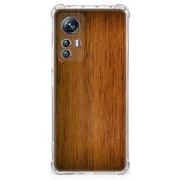 Xiaomi 12 | 12x Stevig Telefoonhoesje Donker Hout