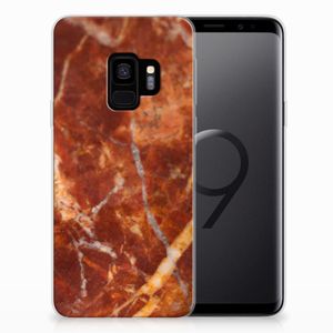 Samsung Galaxy S9 TPU Siliconen Hoesje Marmer Bruin