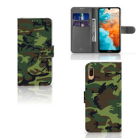 Huawei Y6 (2019) Telefoon Hoesje Army Dark - thumbnail