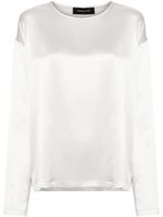 Fabiana Filippi blouse en soie - Argent