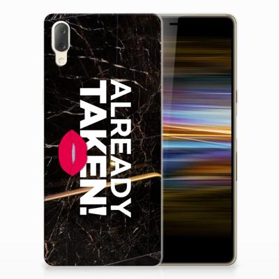 Sony Xperia L3 Siliconen hoesje met naam Already Taken Black