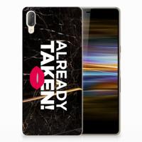 Sony Xperia L3 Siliconen hoesje met naam Already Taken Black