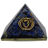 Orgonite Piramide Sodaliet - Derde Oog Chakra - (40 mm)