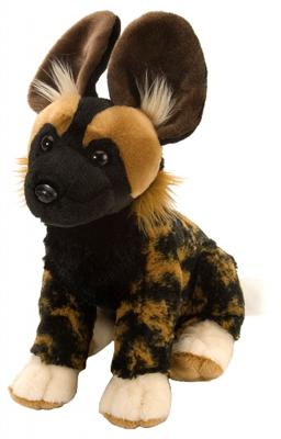 Wild Republic knuffel hyena junior 30 cm pluche zwart/bruin