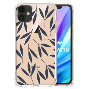 Apple iPhone 11 Case Leaves Blue