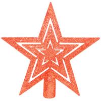 Christmas Gifts Kerstboom-piek 15 Cm Kunststof Rood