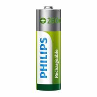 Philips Oplaadbare Batterijen AA - HR6 - NiMH Batterijen - 2600 mAh - 4 Stuks