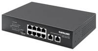 Switch Ethernet Gigabit 8 Porte PoE+ con 2 porte RJ45 Gigabit Uplink