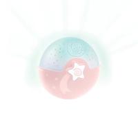 Infantino Soothing Light & Projector roze - Projecto Lamp, 3-in-1 schaalbare projector - Huildetector voor baby's en sterrenhemelprojector met melodieën en natuurgeluiden