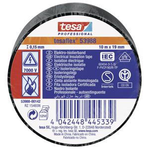 tesa tesaflex IEC 53988-00142-00 Isolatietape Zwart (l x b) 10 m x 19 mm 1 stuk(s)