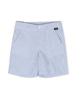 Aspesi Kids short en coton stretch à rayures - Bleu