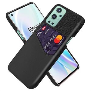 KSQ OnePlus 9 Pro Hoesje met Kaartvak - Zwart