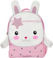 Princess Mimi rugzak Konijn Nelly 26 cm polyester wit/roze