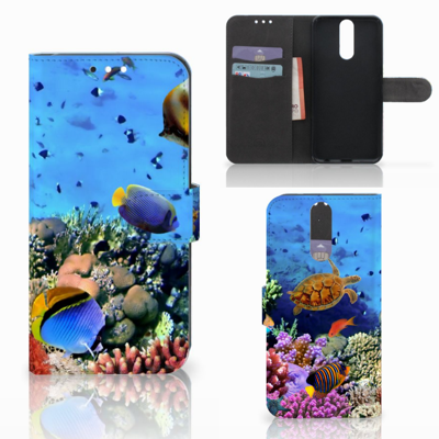 Huawei Mate 10 Lite Telefoonhoesje met Pasjes Vissen Huawei Mate 10 Lite Telefoonhoesje met Pasjes Vissen