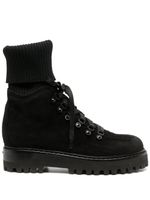 Le Silla bottines St. Moritz en daim - Noir