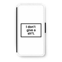 Don't give a shit: iPhone XS Flip Hoesje