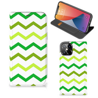 iPhone 12 Pro Max Hoesje met Magneet Zigzag Groen