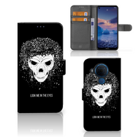 Telefoonhoesje met Naam Nokia 5.4 Skull Hair