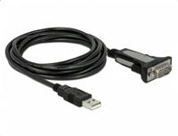 Delock 65962 Adapter USB 2.0 Type-A naar 1 x serieel RS-232 DB9 3 m - thumbnail