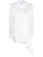 Yohji Yamamoto chemise à design asymétrique - Blanc - thumbnail