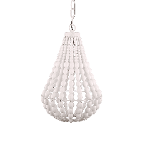 Landelijke Hanglamp Danilo 30 cm 1 Lichts Wit