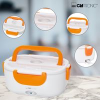 Clatronic LB 3719 263890 Elektrische lunchbox Wit, Oranje - thumbnail