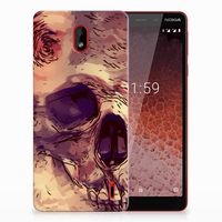 Silicone Back Case Nokia 1 Plus Skullhead