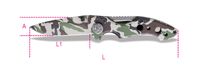 Beta Klapmes, gehard stalen lemmet, camouflage print. In etui 1778CM - 017780099