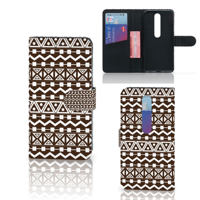 Nokia 6.1 (2018) Telefoon Hoesje Aztec Brown