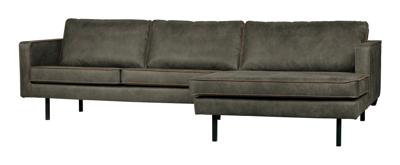BePureHome Loungebank 'Rodeo' Rechts, Eco Leder, kleur Legergroen