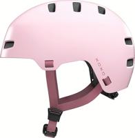 ABUS XOXO Fietshelm in skater-look, helm voor skateboard, fiets, scooter, met geoptimaliseerd kinkussen, voor jongeren en volwassenen, maat S, roze