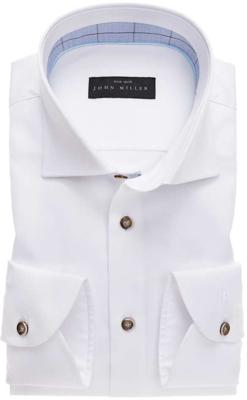 John Miller Heren Overhemd Spierwit Widespread Tailored ML7 Fit