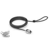Universal Security Cable Lock T-Bar met perifere veiligheidsval - zwart
