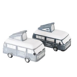 Boltze Home Spaarpot Vanlife Camper Polyresin- 19x11x12cm- Verkrijgbaar In