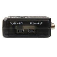 StarTech.com 2-poort USB KVM-switch Zwart met Audio en Bekabeling - thumbnail