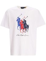 Polo Ralph Lauren t-shirt en coton à motif Big Pony - Blanc - thumbnail