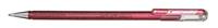 Pentel K110-DPX Dual Metallic Hybrid Dual Metallic Gel Roller, Glitter Gel, 12 stuks, roze 2 verschillende kleureffecten op licht/donker papier roze + metallic roze