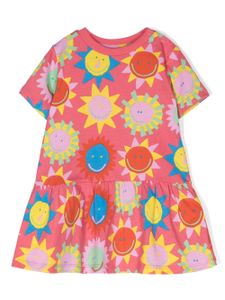 Stella McCartney Kids robe à imprimé Smiley Suns - Rose