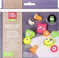 Brunnen boetseerklei gumset monsters junior neon 7 delig