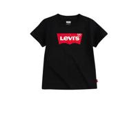 Levi's Kids T-shirt Batwing met logo zwart
