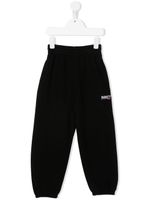 Balenciaga Kids pantalon de jogging à logo brodé - Noir - thumbnail