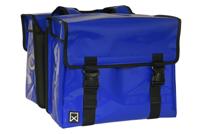 Willex dubbele bisonyl 30 liter fietstas (Kleur: blauw)