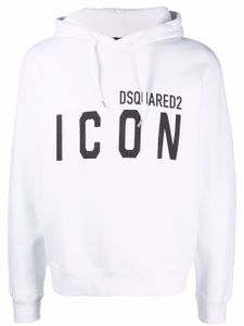 DSQUARED2 hoodie à logo imprimé - Blanc