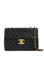 CHANEL Pre-Owned sac porté épaule Jumbo Classic Flap (1995) - Noir