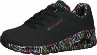 Skechers Uno liefdevolle liefde dames Sneaker, Zwart, 38 EU