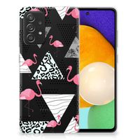 Samsung Galaxy A52 (5G/4G) TPU Hoesje Flamingo Triangle - thumbnail