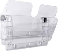 Durable Flexiplus 1709022060 Wand-Prospekthalter black Anzahl der Fächer 2 1 pc(s)